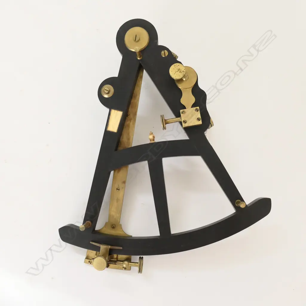9½-INCH RADIUS EBONY OCTANT BY DOLLAND, LONDON... Image 1++